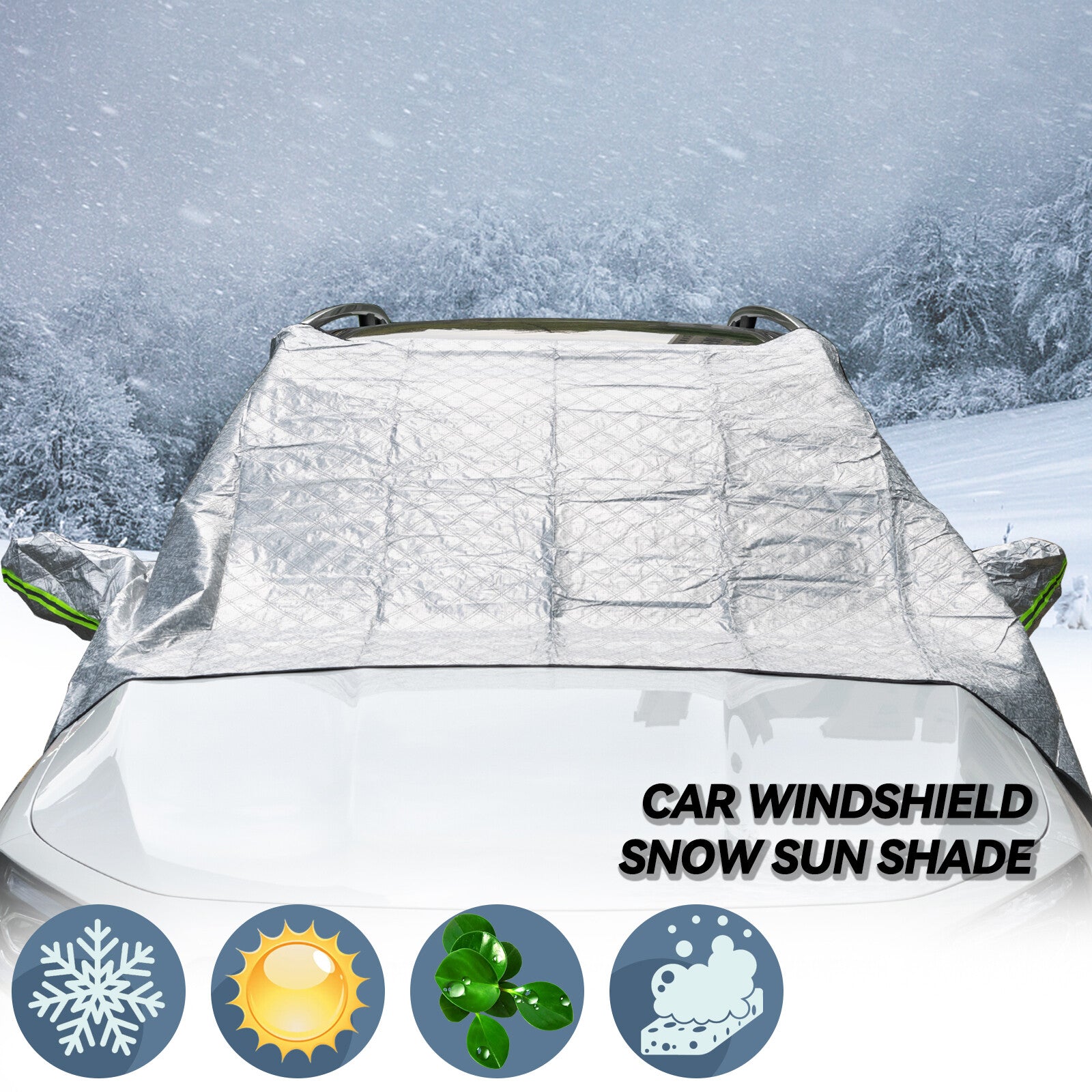 US CAR WINDSCREEN WINDSHIELD FROST SNOW ICE COVER SHIELD MIRROR WINDOW PROTECTOR