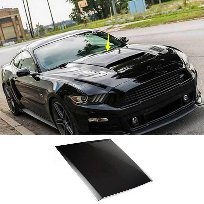 Primer Black Engine Hood Fender Air Outlet Frame for Ford for Mustang 2015-17