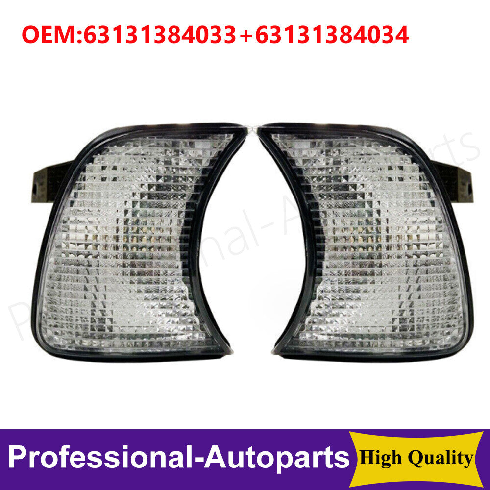 One pair of front left + right turn signals are applicable to for BMW 5 Series E34 (1989-1995-).