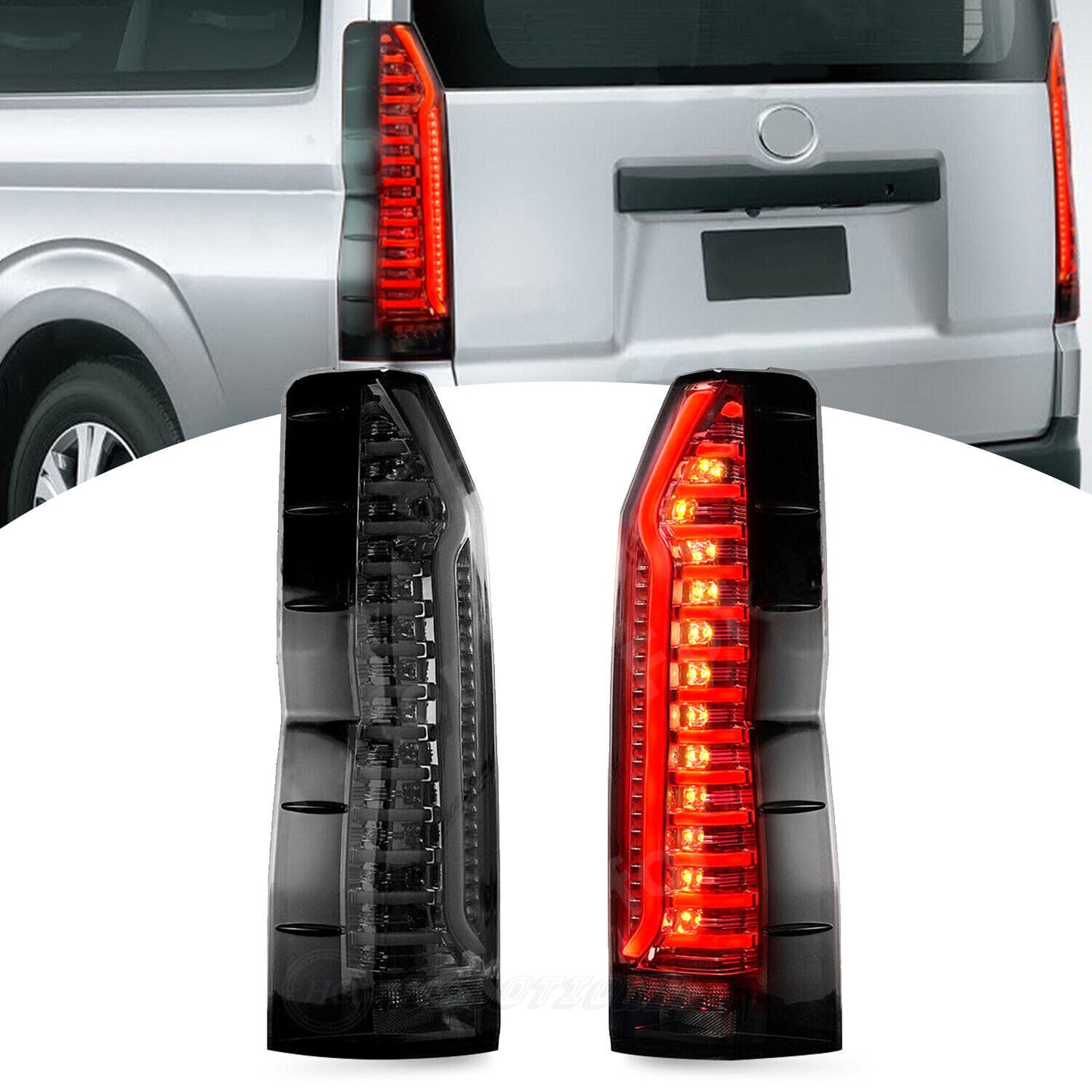 Right LED Tail Lights for Toyota Hiace 6th H300 2019-2023 Dynamic Rear Lamp
