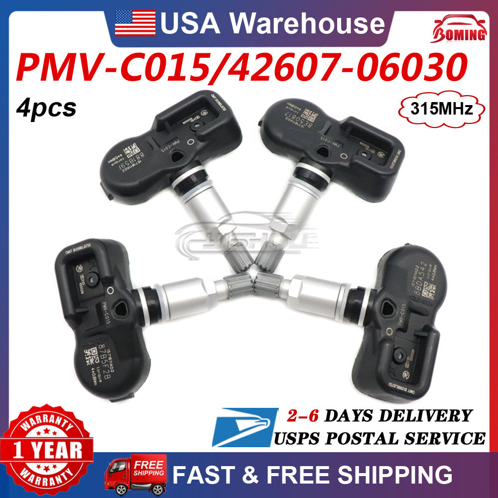 4-piece TPMS tire pressure sensor kit for Toyota Tacoma for Lexus PMV-C015 42607-06030