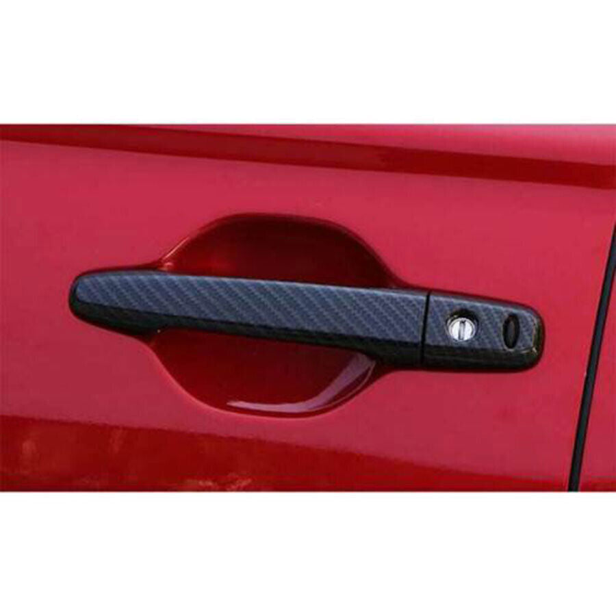 for Mitsubishi Outlander 2016-2020 ABS Carbon Color Side Door Handle Cover Trims