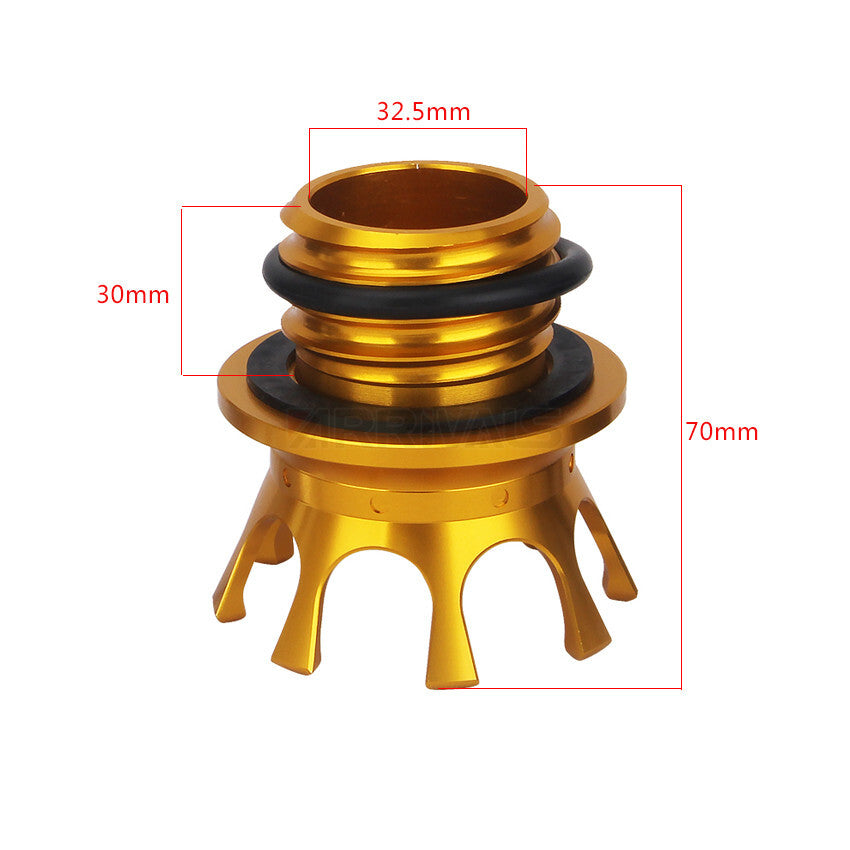 Dirt Bike King Crown Gas Cap Fuel Tank Cover for Harley Super Glide Road King