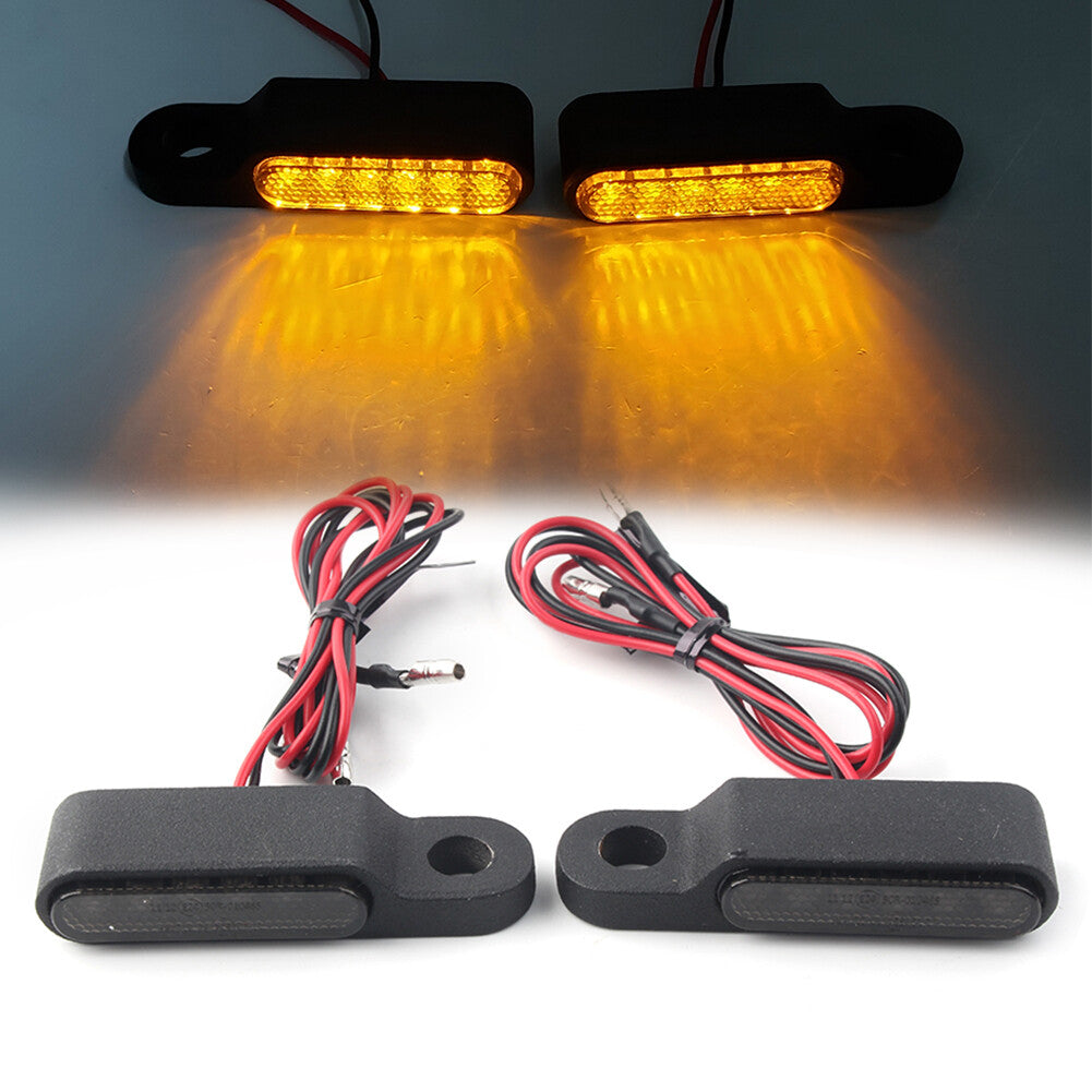 12V for Mini Turn Signal Lights Brake Clutch Lever Flashers 2Pcs