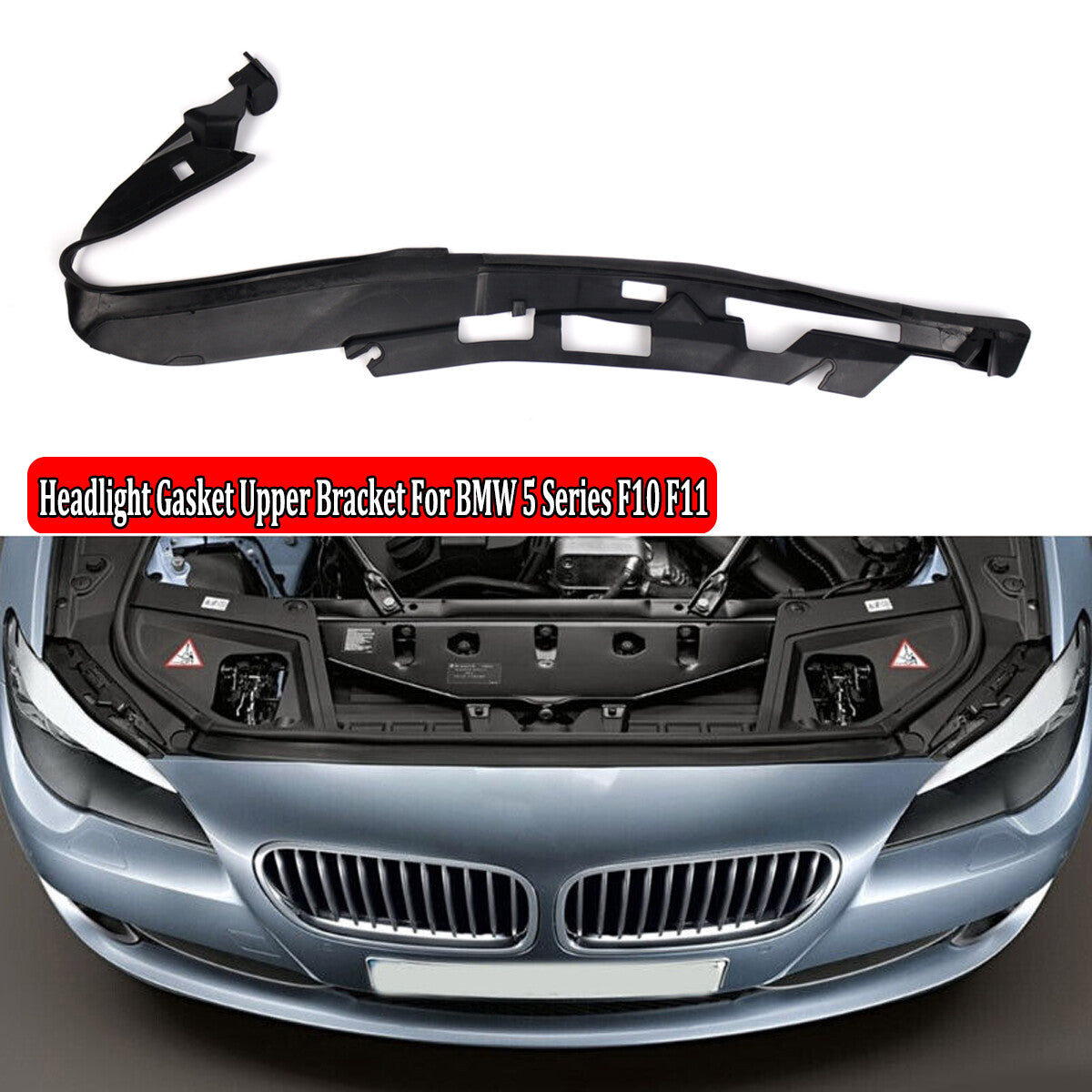 Left front headlight spacer bracket 63117240367, suitable for 2010-2017 for BMW F10 F11