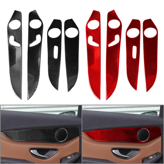 Interior Door Panel Cover Trim Fit for Benz C Class W205 14-21 GLC Class X253 16-21