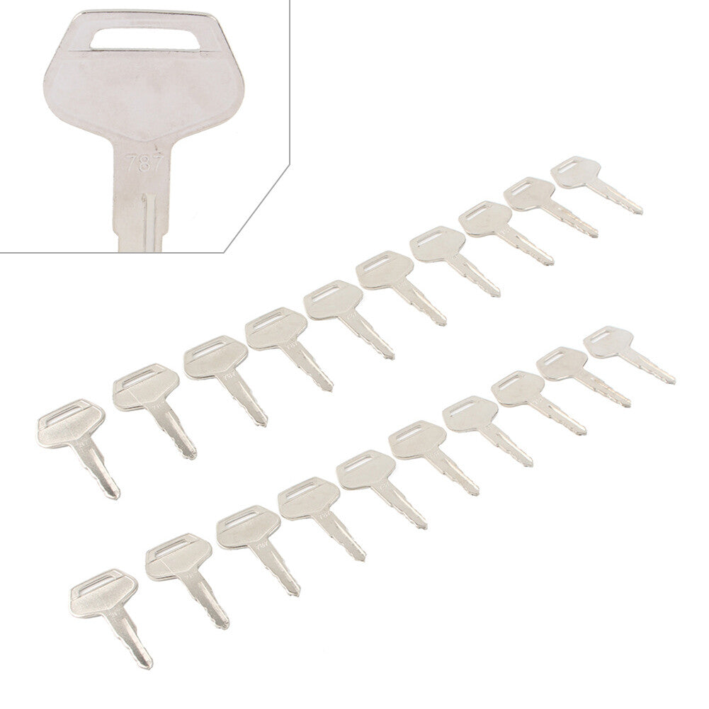 Ignition Keys Kit Metal For Komatsu Excavator Dozer Loader 787 TR261434 20pcs
