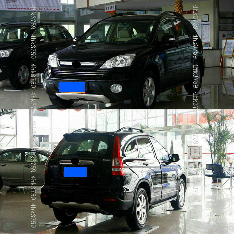 Front+Rear Bumper Skid Protector Lip Plate Aluminum for Honda CRV CR-V 2007-2009