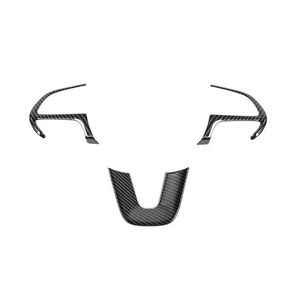 Carbon Fiber Steering Wheel Cover Trim Decor for Dodge for Challenger Charger 2015+