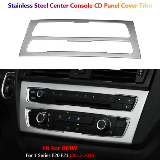 Stainless Steel for BMW 1 Series F20 F21 Car Center Console CD Panel Cover Trim