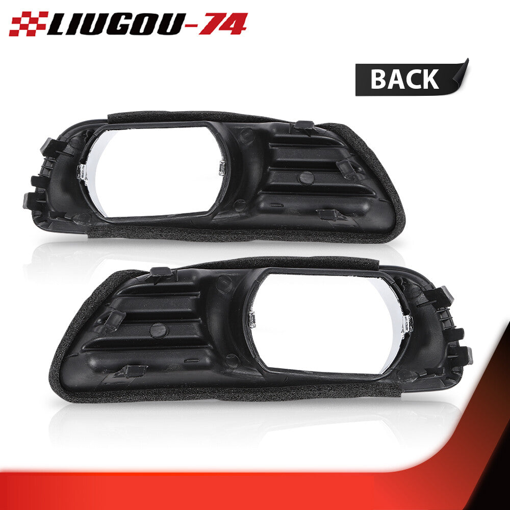 1 pair of front bumper fog light cover trims suitable for 2007-2009 for Toyota for Camry,black.