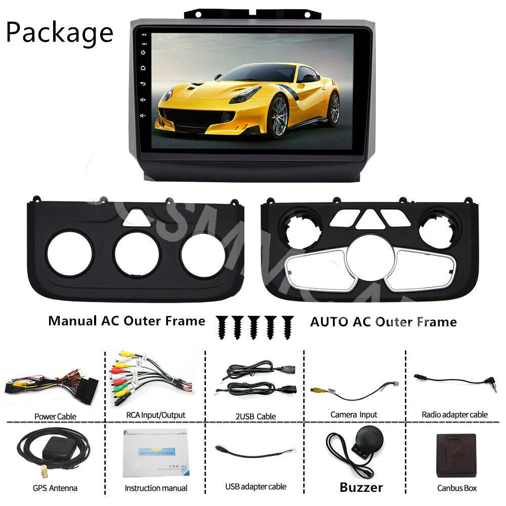 Touch Screen Car Radio Video Player GPS BT Fit for Dodge for RAM 3500 4500 2013-2018