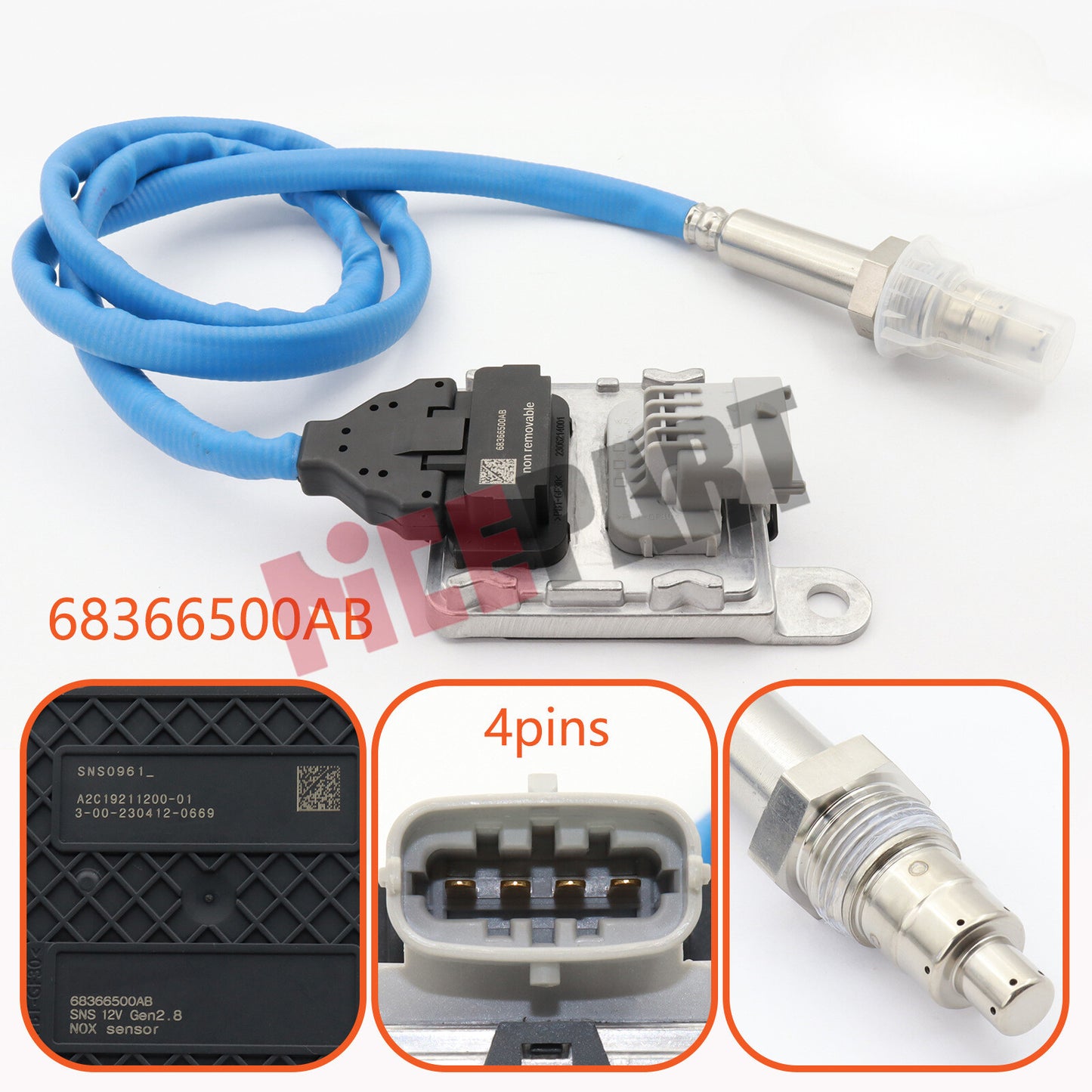 Nitrogen Oxide Sensor 68366500AB 68366500AC compatible 2019-2020 for Ram 2500 3500