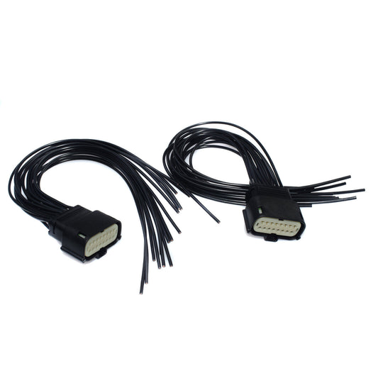 for Jeep Grand Cherokee Xenon HID SRT LED 2PCS Headlight Wiring Harness 16 Pins