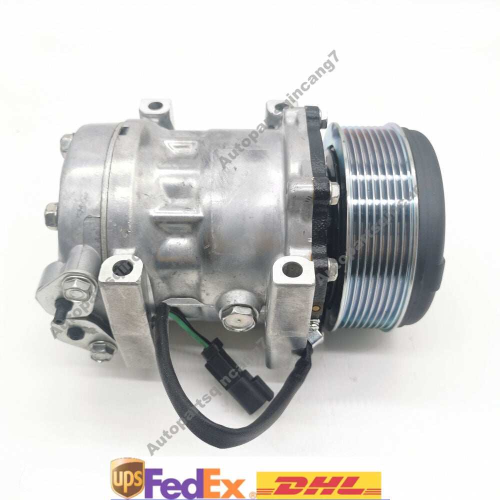 Sanden SD7H13 A/C Compressor 569-07-88122 For Komatsu Loader WA500-7 WA500-8