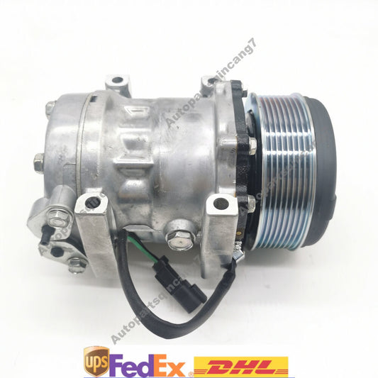 Sanden SD7H13 A/C Compressor 569-07-88122 For Komatsu Loader WA500-7 WA500-8
