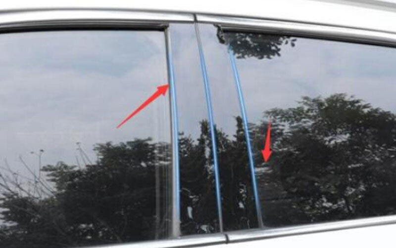 for Ford Escape Kuga 20-2022 Piano Black Pillar Posts Door Window Molding Strip
