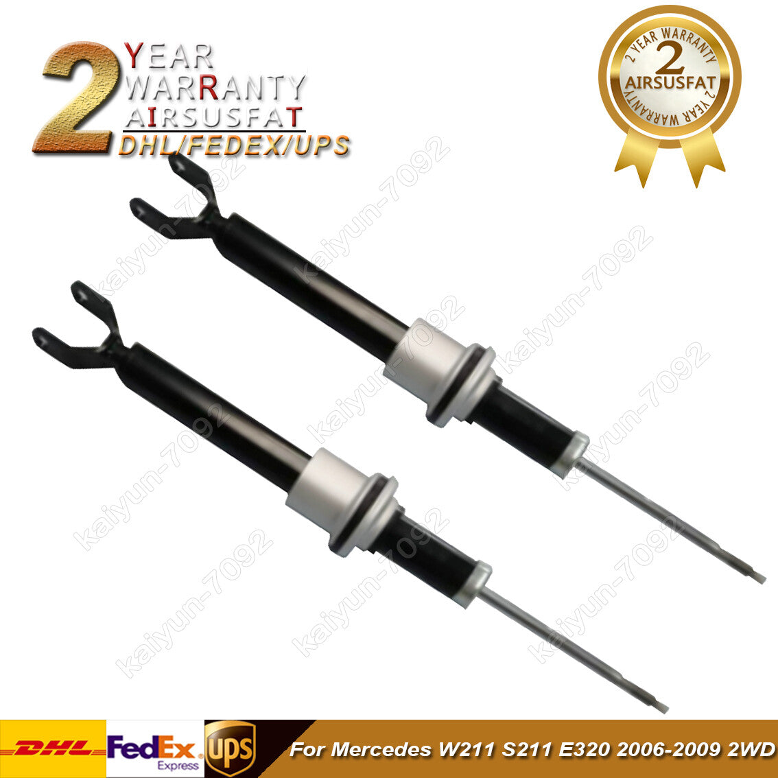 2X Front Shock Absorber Struts for Mercedes E-Class W211 S211 E350 2006-2009 2WD
