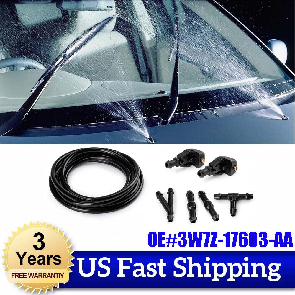 2Pcs Windshield Wiper Washer Fluid Jet Nozzle for Ford F150 2004 2005 2006-2014