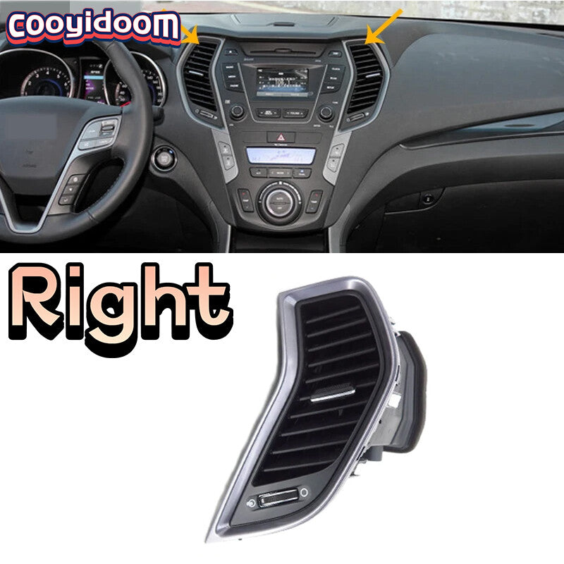 Center Air Conditioning Vent Grill With Chrome Plate for Hyundai FeIX45 13-17 RH