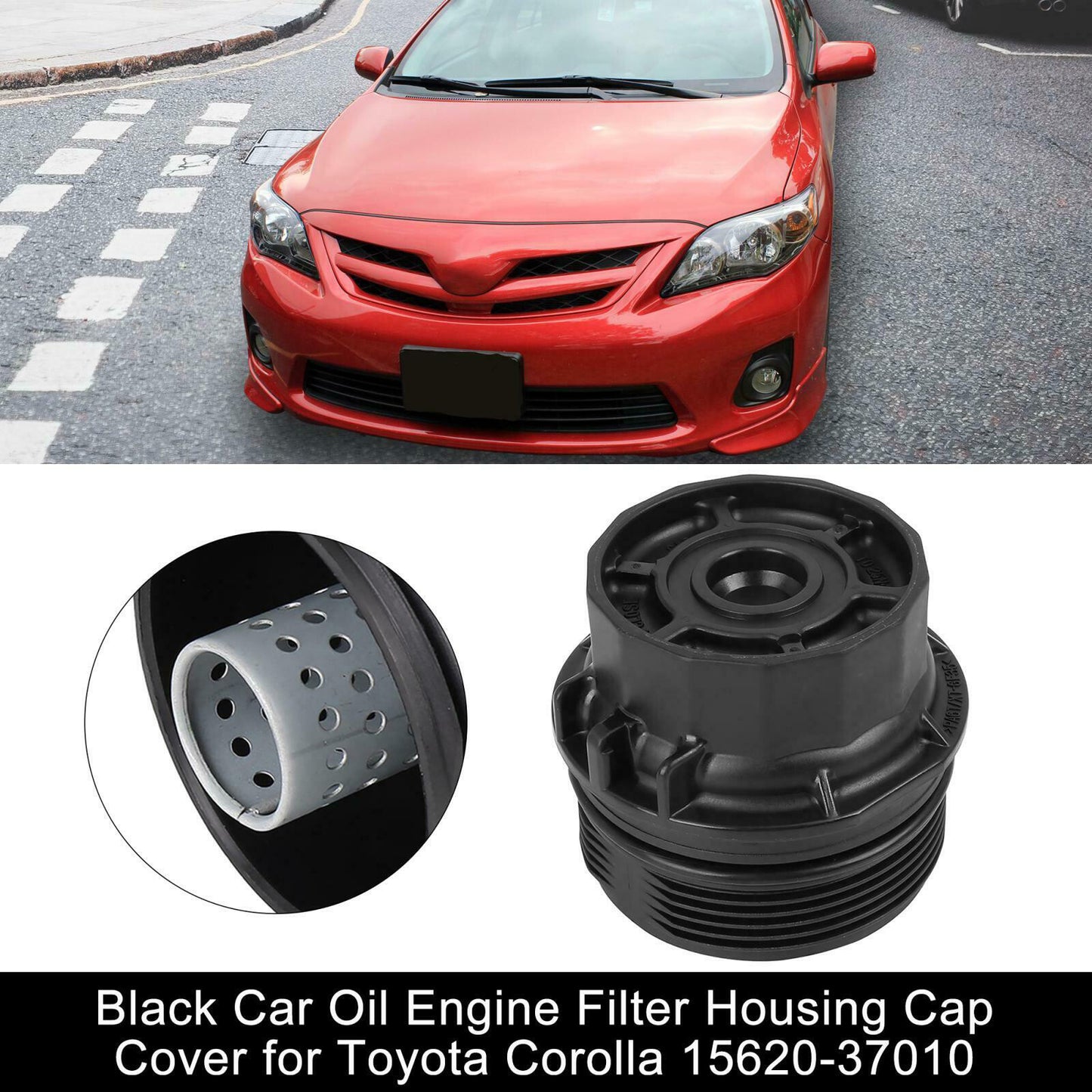 Oil filter cap housing assembly 15620-36010 for Lexus for Toyota Matrix