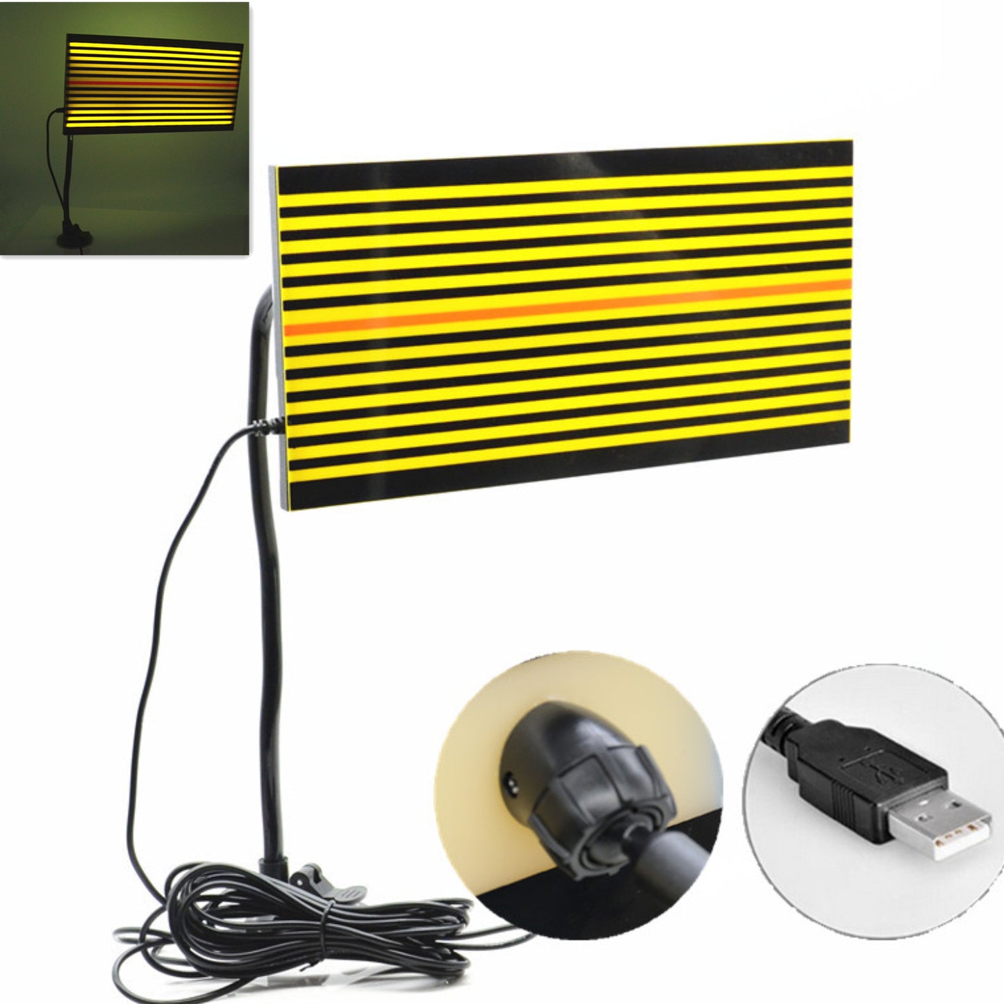 Car Body Dent Pit Detect Paintless Repair LED Reflector Line Board Hail Tool