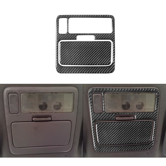 2Pcs Carbon Fiber Interior Overhead Light Cover Trim for Lexus RX300 1998-2003