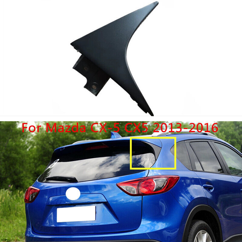 Right Side Black ABS Rear Window Side Spoiler Cover Fit for Mazda CX-5 2013-2016