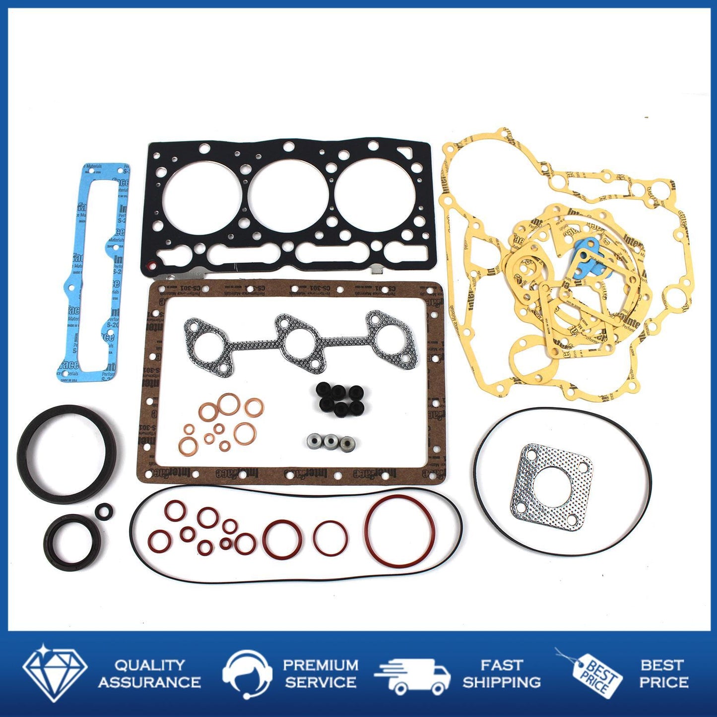 D1105 Engine Gasket Kit For Kubota Engine Diesel Tractor Excavator Front Mower