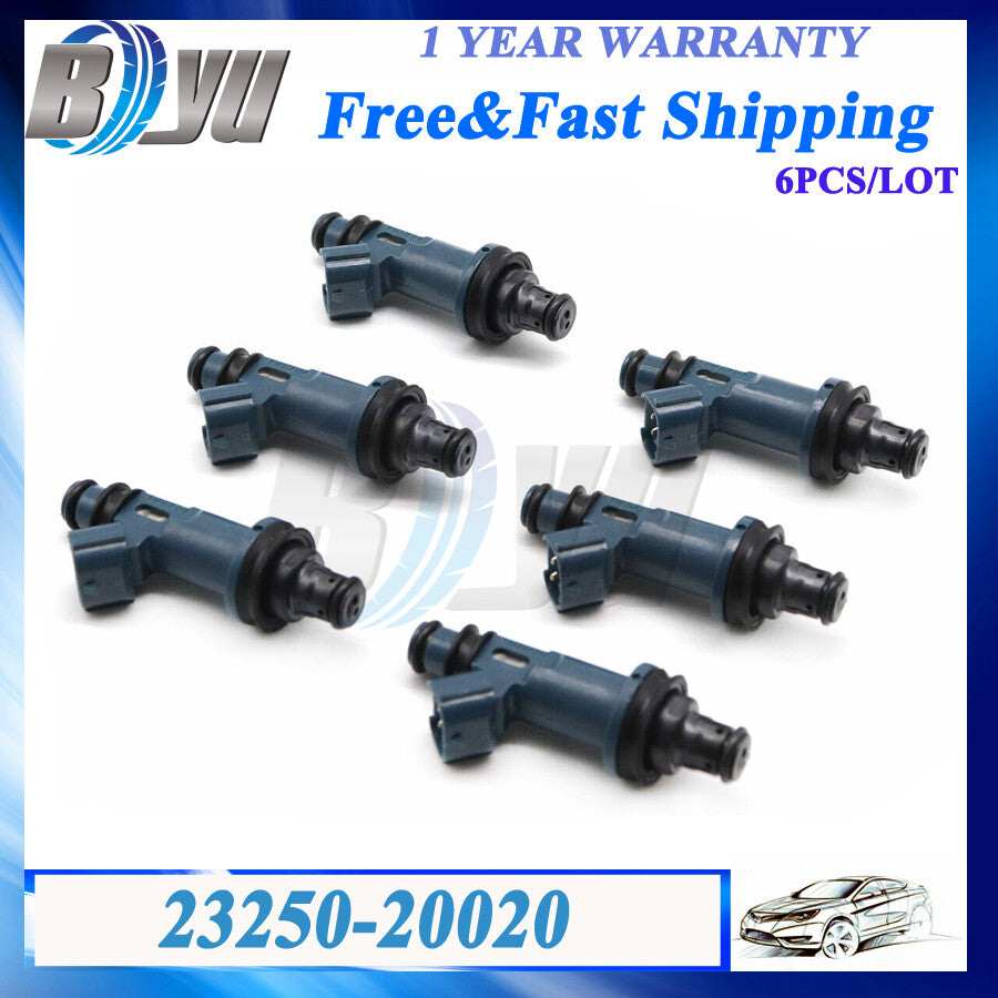 6X 23250-20020 New Fuel Injectors for Toyota for Sienna 98-03 3.0L V6 for Lexus RX300