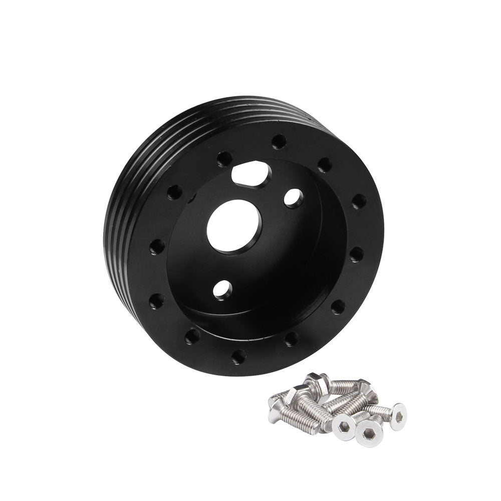 Black 1 Steering Wheel Hub Adapter Spacer 6 Hole To Fit Grant APC 3 Hole