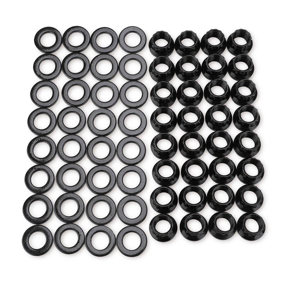 12 Point Head Stud Nut Washers Kit Fit for Chevy BBC 454 Cylinder Head Fasteners