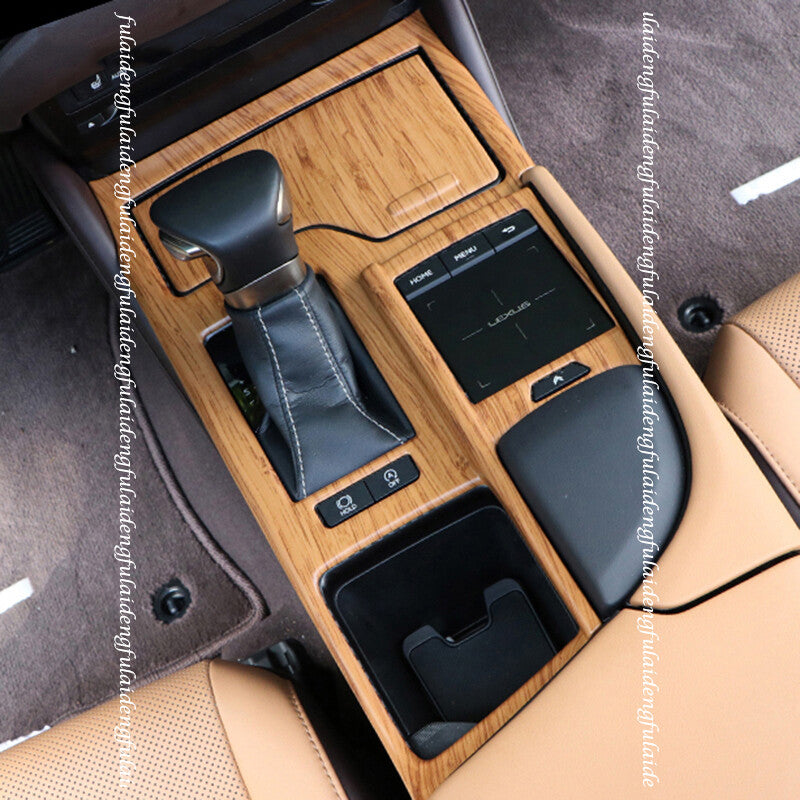 for Lexus ES350/300H/250 2019-2022 Wood grain Car Gear Shift Panel Trim Cover