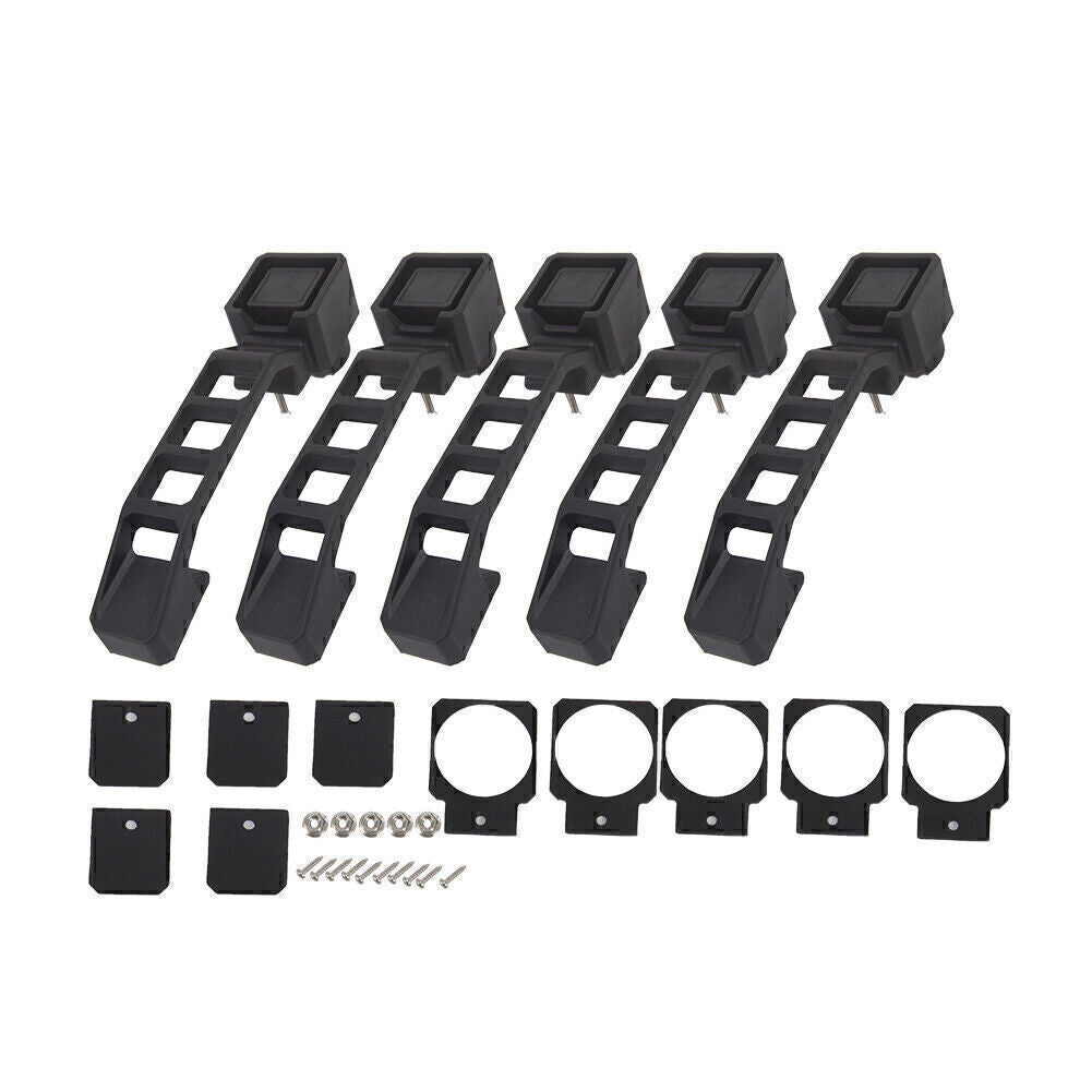 5pcs Black Exterior Door Handles Set For 2007-2017 2008 09 for Jeep for Wrangler JK/JKU