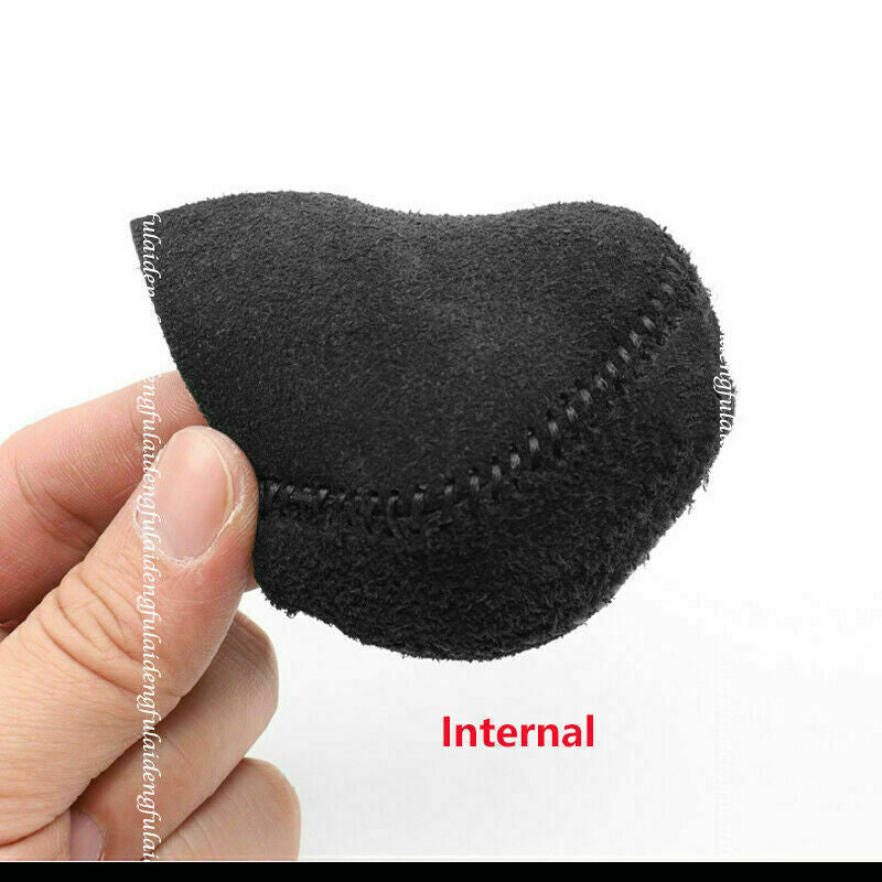 for Volvo XC40 2018-2022 Leather Black DIY Hand-stitched Gear Shift Knob Cover