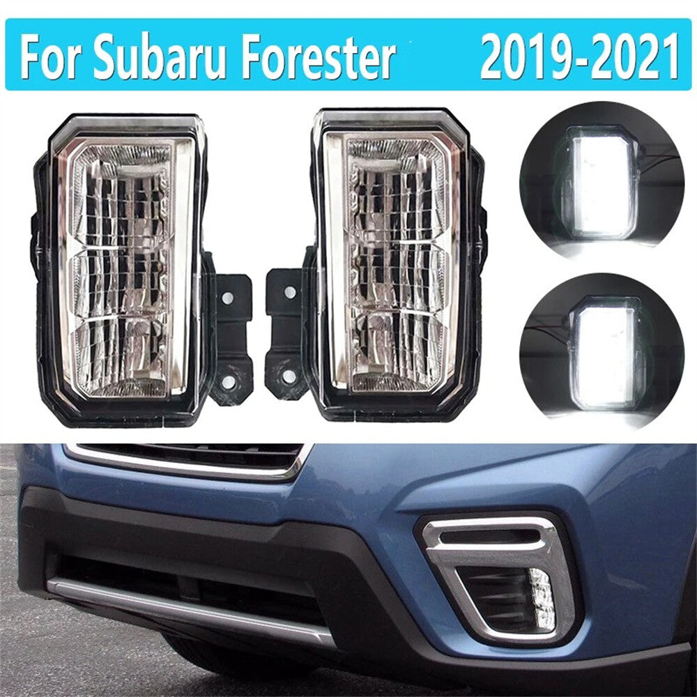 For 2019-2021 for Subaru for Forester LED Front Fog Light Bumper Driving Lamp Left+Right