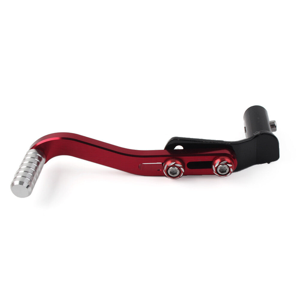 CNC Gear Shift Lever Footrest Pedal Foot Rest Shifter Red Aluminum Universal