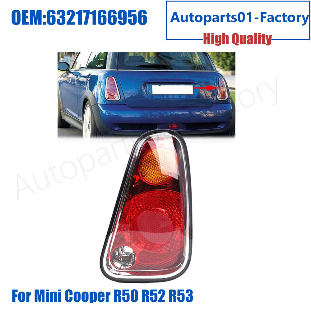 1Rear 63217166956Right Tail Light Lamp Lens Housing for Mini Cooper R50 R52 R53