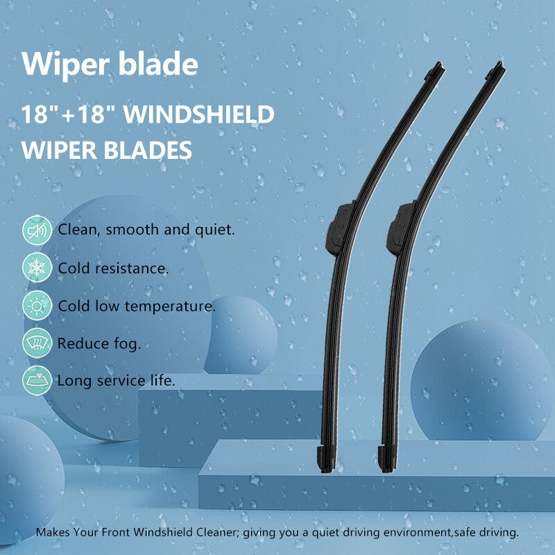 21 + 19 Front Windshield Wiper Blades J-hook Bracketless Frameless All-Seasons