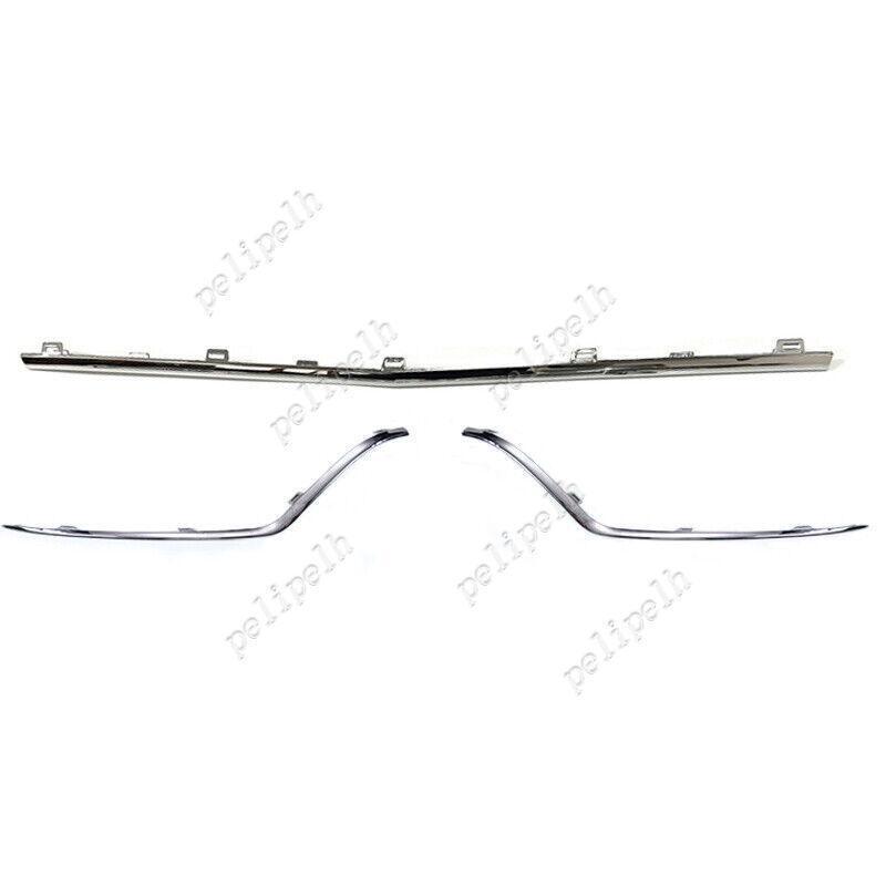 Front Bumper Moulding Trim for Mercedes-Benz GLE W167 2020-2022,Chrome,Ser of 3