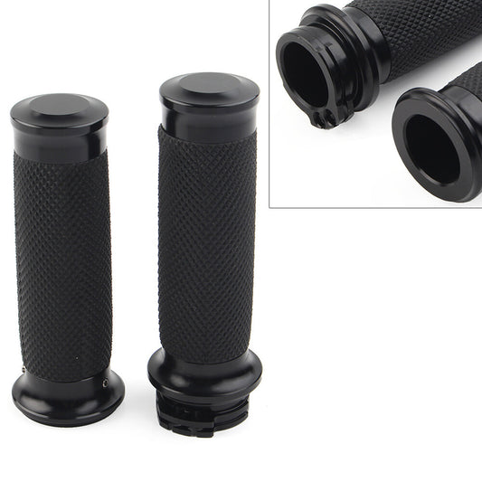 1 Black Handle Bar Hand grips Fit for Harley Touring Sportster XL883 XL1200