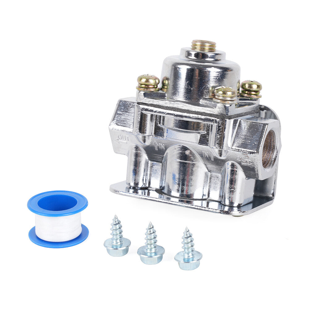 3/8in Carburetor Fuel Pressure Regulator for Holley 12-803 2 Port 4 1/2 to 9 PSI