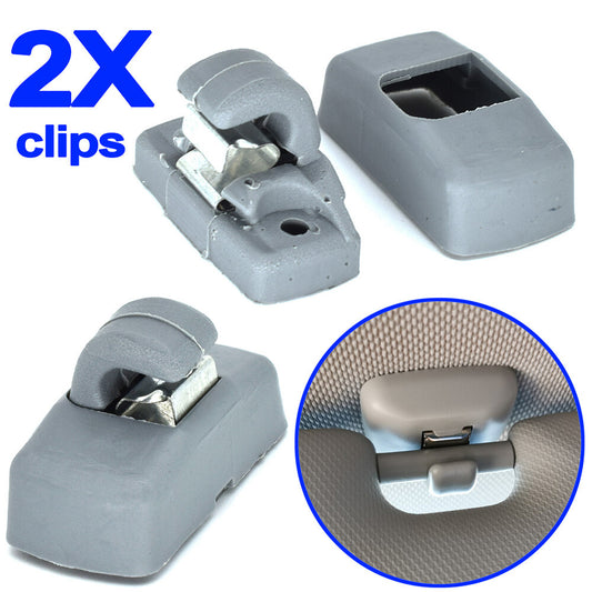 2x Sun Visor Clip for VW Transporter T4, T5 T6 Amrok Beetle for Bora Caddy Eos for Golf