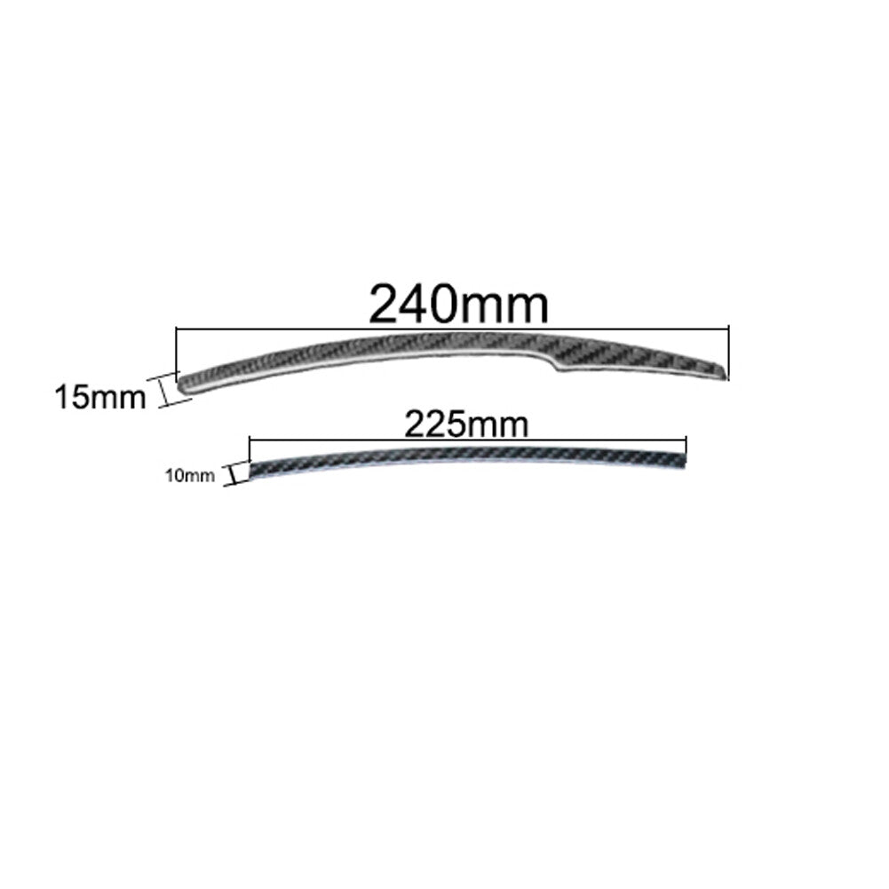 Carbon Fiber GPS Panel Side Decorative Strips Cover for Honda for Civic Coupe 13-15