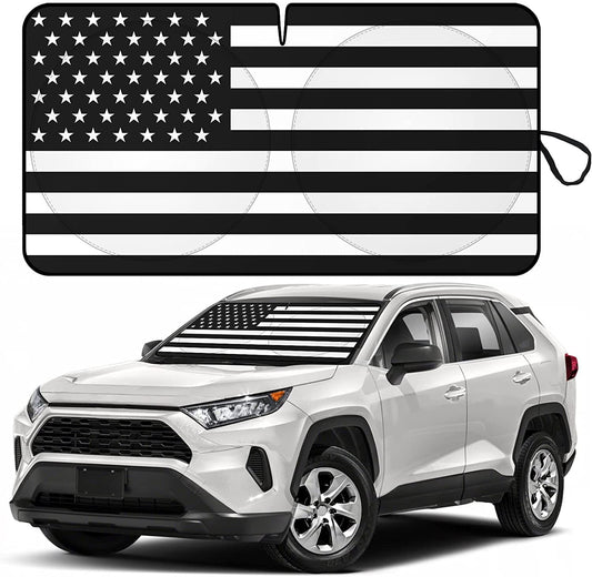 for Lincoln Accessory US Flag Car Windshield Sun Shade Anti UV Front Visor Cover