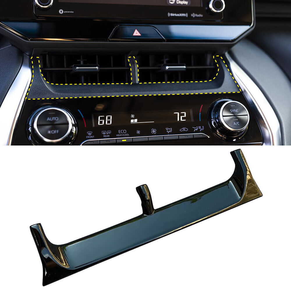 Black Dashboard Air Vent Cover Outlet Trim For 2020-2023 for Toyota Harrier Venza