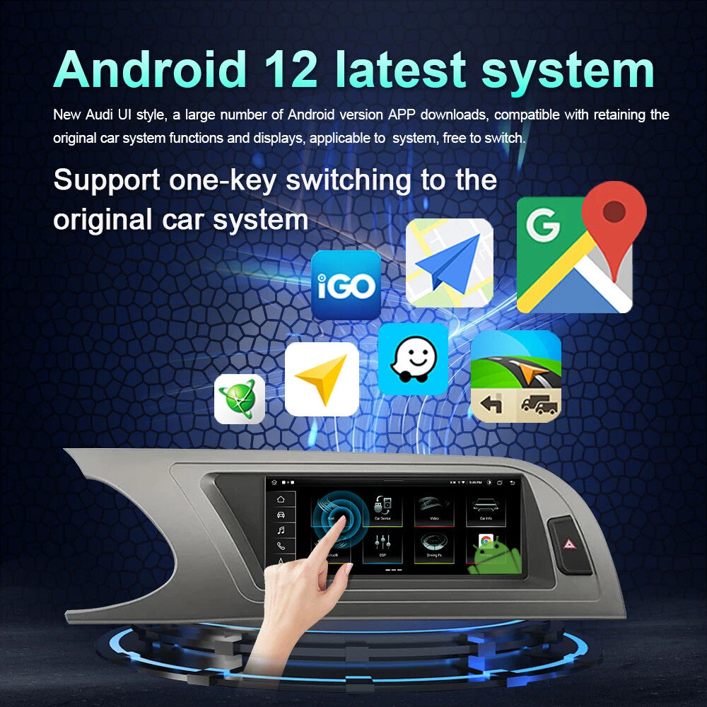 Android Car Radio for Audi for A4 B8 A5 09-12 Player GPS Navi CarPlay Screen Stereo