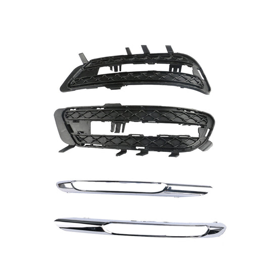 Left Right Front Bumper Cover Grille Chrome Trim for Mercedes E-Class W212