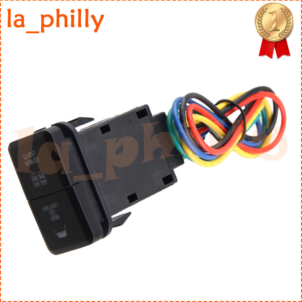 LED Light Bar On-Off Push Switch Button Fit for Toyota Prado Hilux Landcruiser