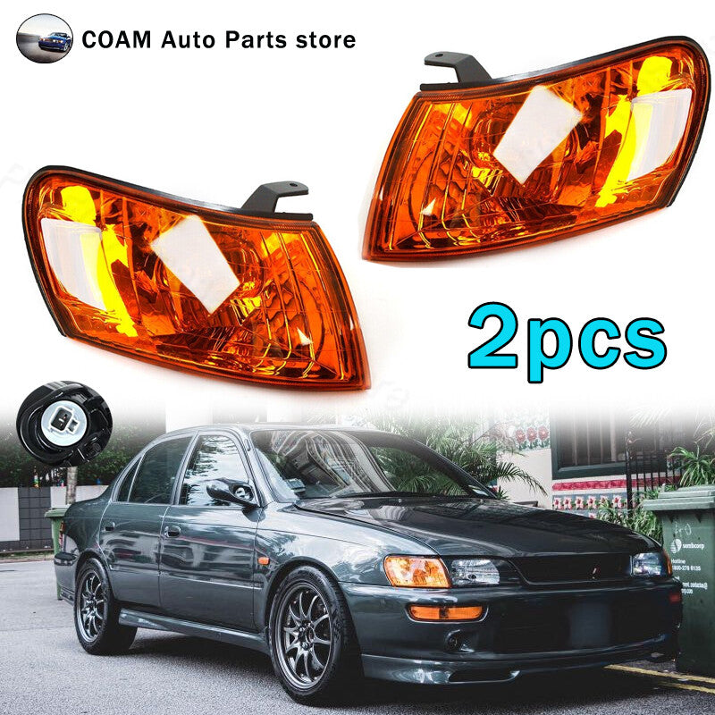LHRH front corner lights are suitable for Toyota for Corolla AE100, E100, and AE101 (1993-1997).